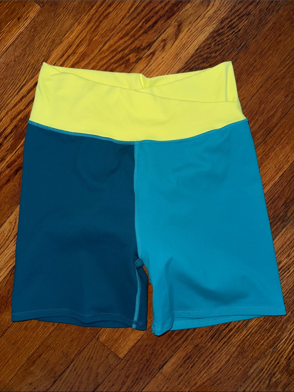 Z Supply Colorblock High-Rise Bike Shorts